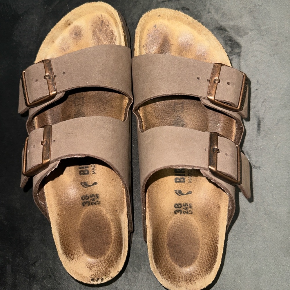 Birkenstock Arizona Tobacco Brown Women’s Size 38